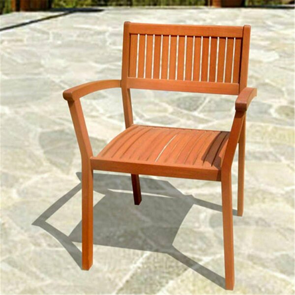 Vifah Malibu Outdoor Garden Stacking Armchair, 4PK V1080
